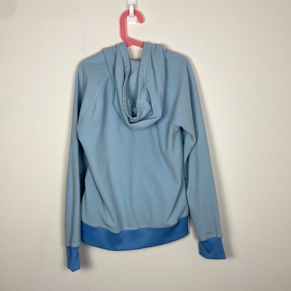 The North Face Girl's Large Blue Hooded Fleece Winter Jacket Gorpcore Casual - Picture 7 of 9